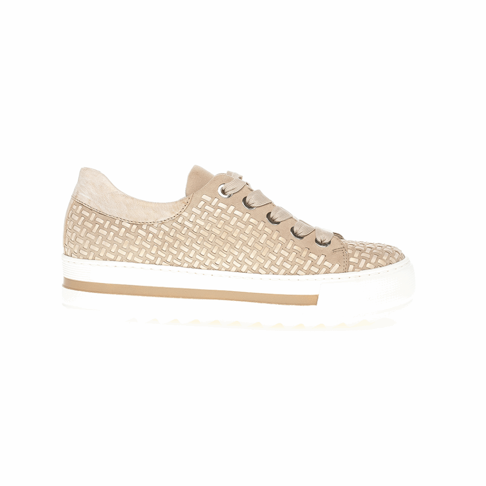 Gabour Beige | Baskets à Plateforme Exclusives